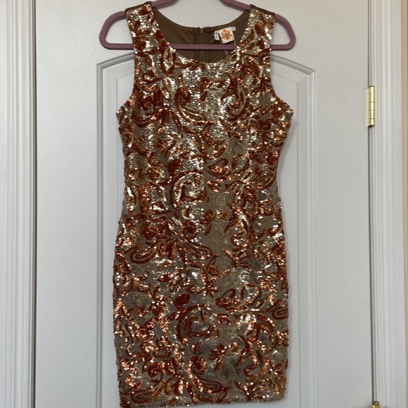 Beautiful sparkly sequin dress in size L - Picture 3 of 12